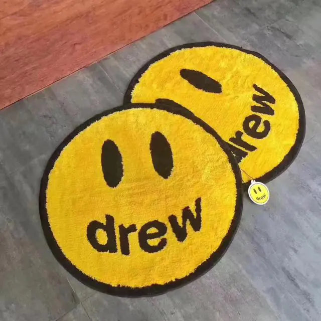 Smiley Face Rug for Bedroom Decor