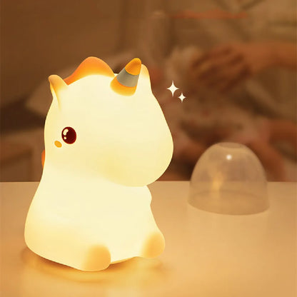 Unicorn Bedroom Silicone Night Light