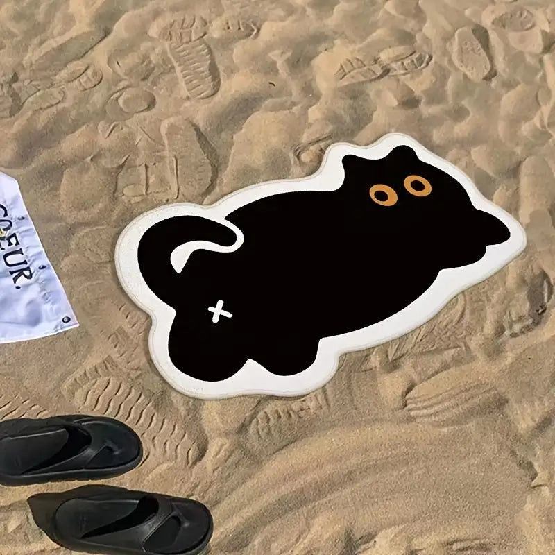 Cute Cat Bedroom Floor Mat - 1 Piece
