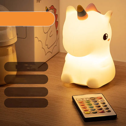 Unicorn Bedroom Silicone Night Light