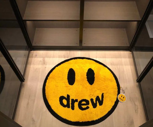 Smiley Face Rug for Bedroom Decor