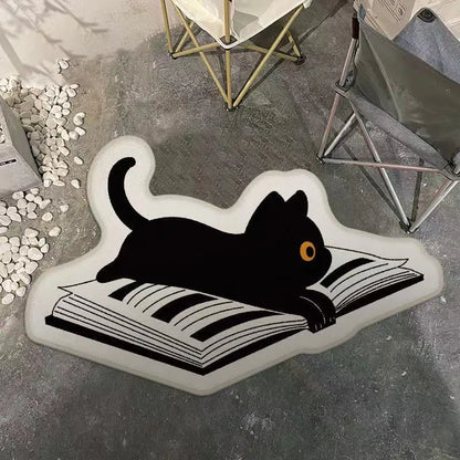 Cute Cat Bedroom Floor Mat - 1 Piece