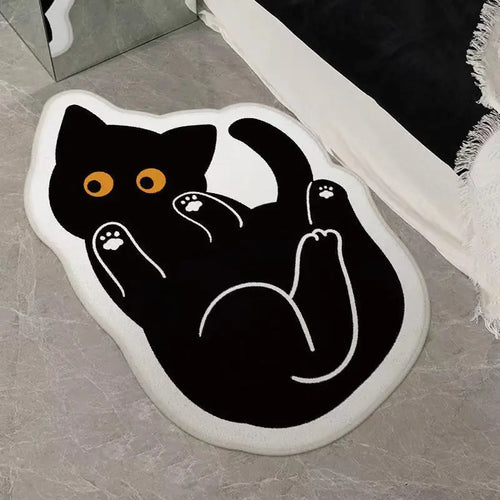 Cute Cat Bedroom Floor Mat - 1 Piece